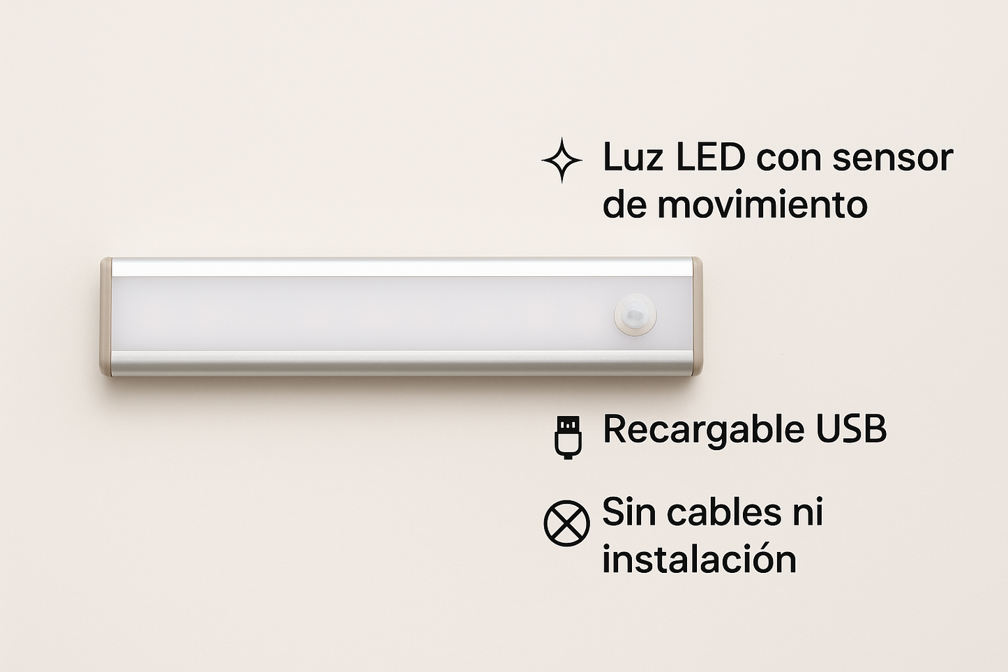 Ilumina tu hogar sin tocar interruptores - La luz que se enciende sola cuando detecta movimiento
