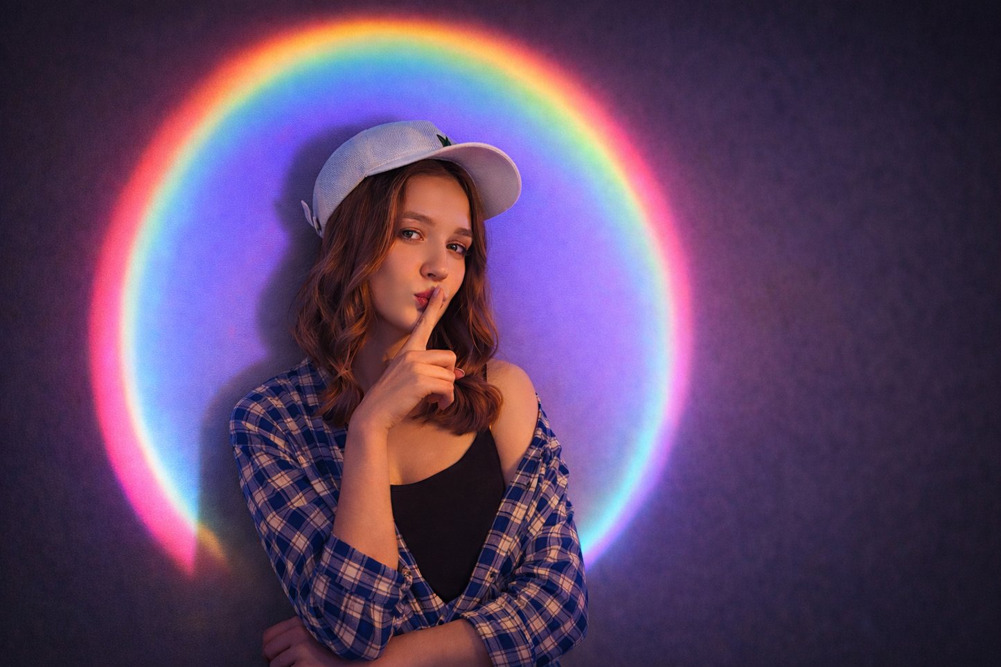 Lámpara Proyector Decorativo — Colores y Filtros Intercambiables