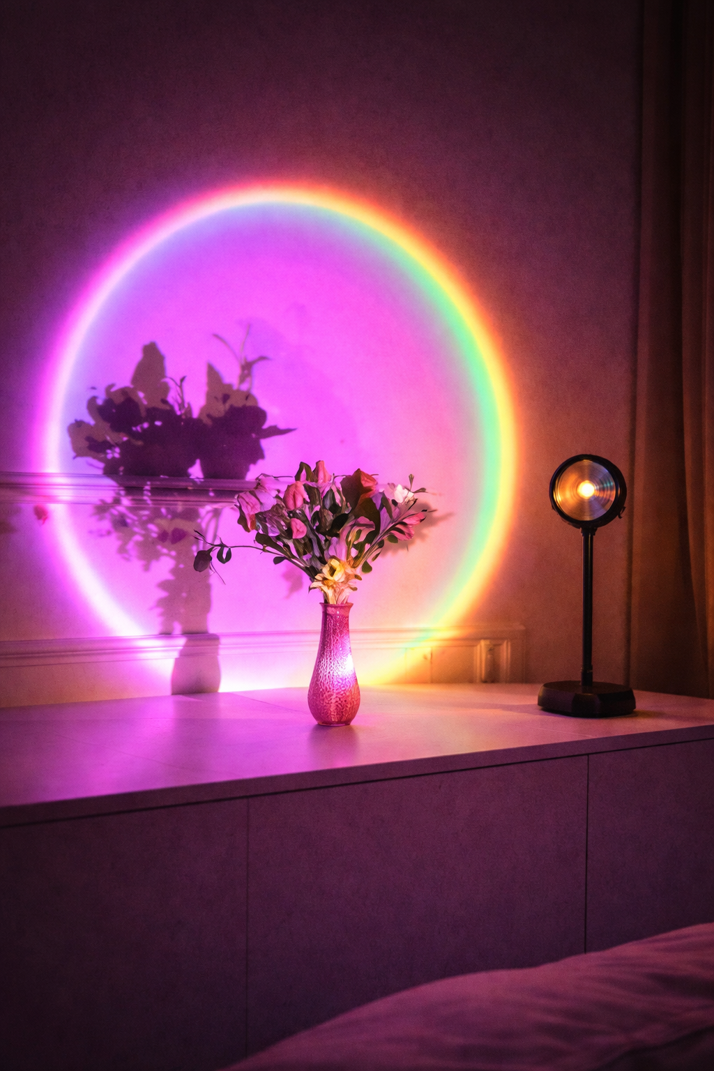 Lámpara Proyector Decorativo — Colores y Filtros Intercambiables